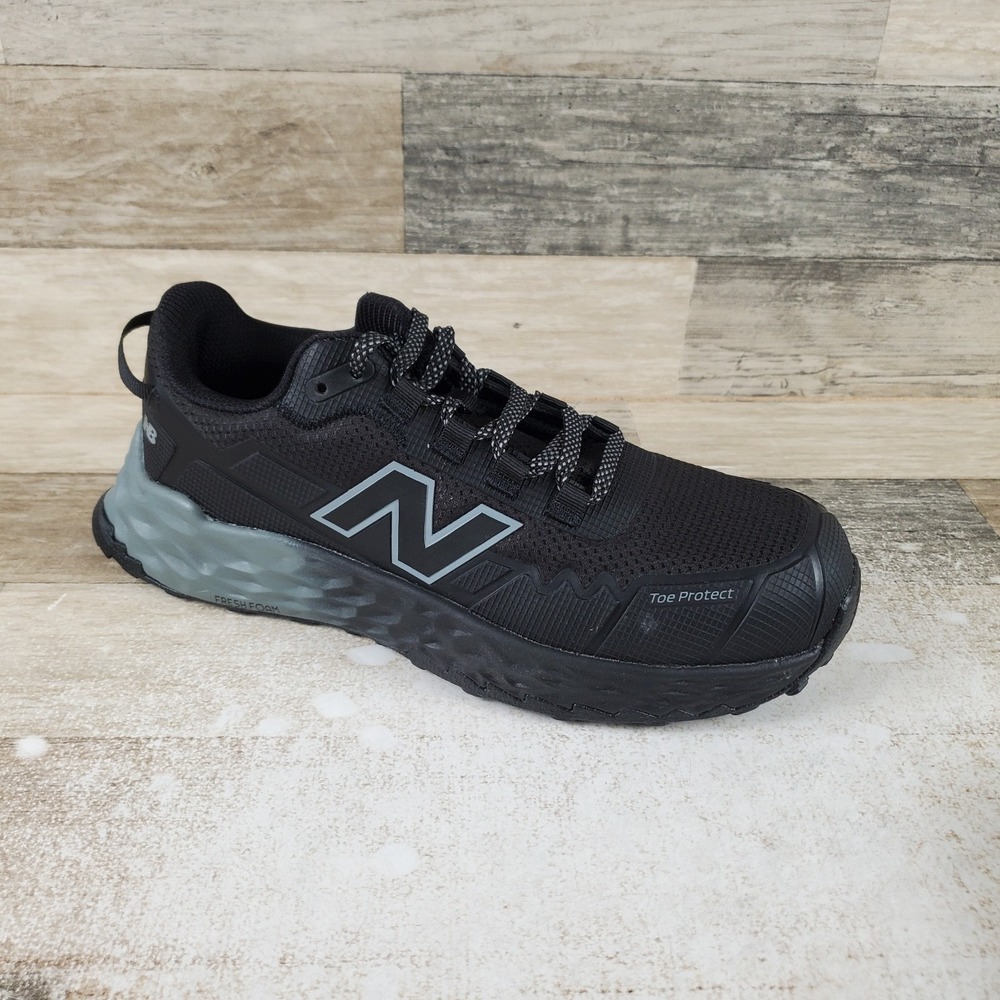 New Balance Fresh Foam Cremorne Mens Safety Shoes Sz 7.5‎ D Black Gray Comp Toe